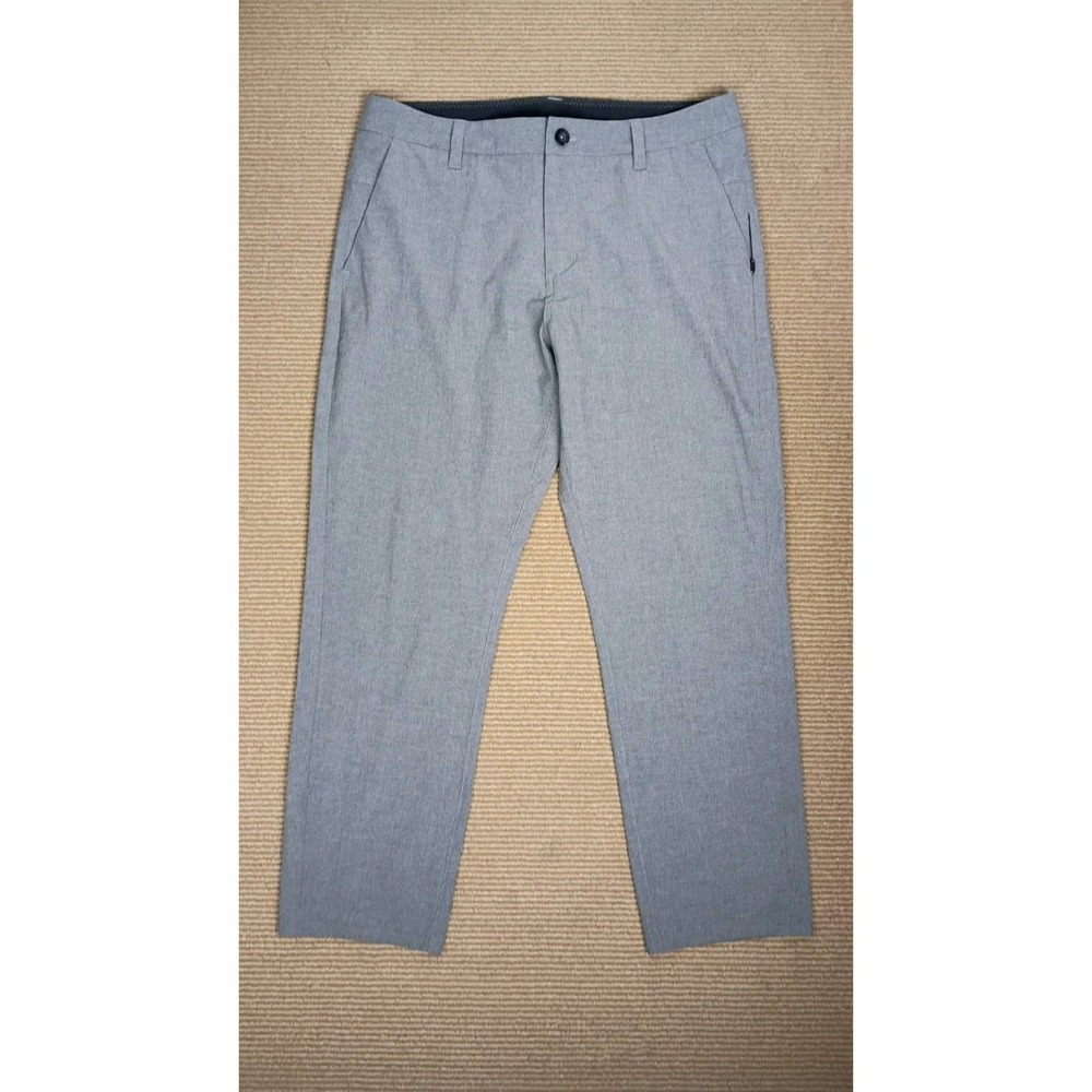 Vuori Aim V431 Pants Mens Chino Pants Sz  32x27 Gray  4  Way Stretch Slim Fit
